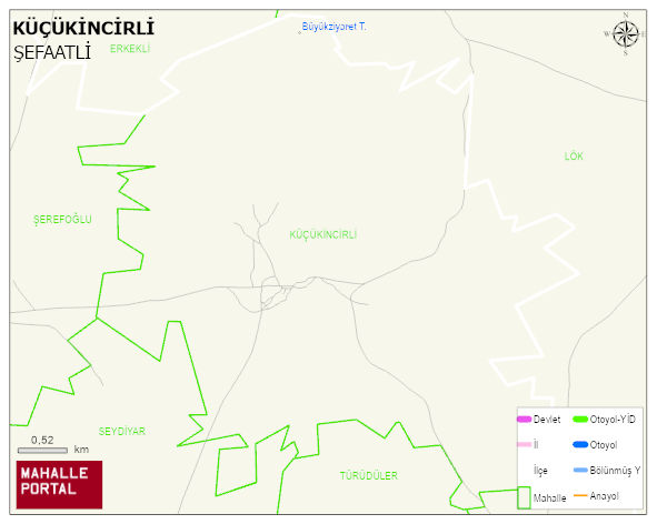 KÜÇÜKİNCİRLİ Köyü Haritası | Güncel Mahalle ve Köy Haritası