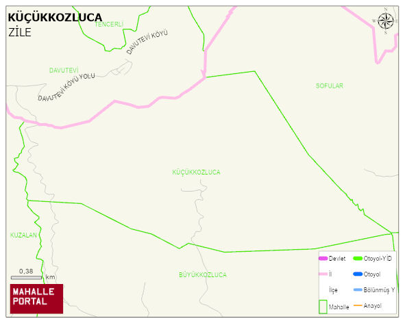 KÜÇÜKKOZLUCA Köyü Haritası | Detaylı Köy ve Mahalle Görünümü