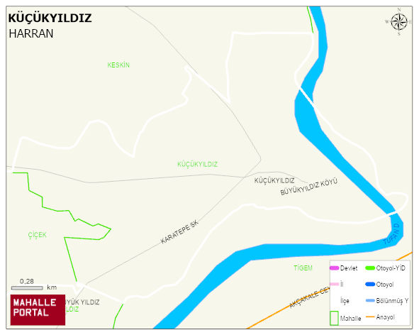KÜÇÜKYILDIZ Mahallesi Haritası | Güncel Mahalle ve Köy Haritası