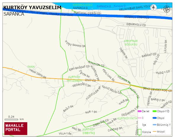KURTKÖY YAVUZSELİM Mahallesi Haritası | Uydu Görüntüsü ve Harita Detayları