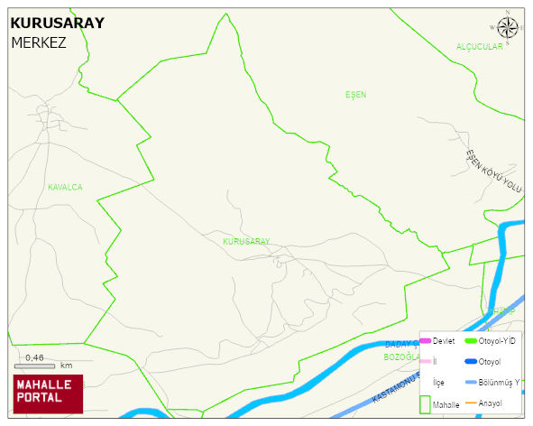 KURUSARAY Köyü Haritası | İnteraktif Köy ve Mahalle Sınırları