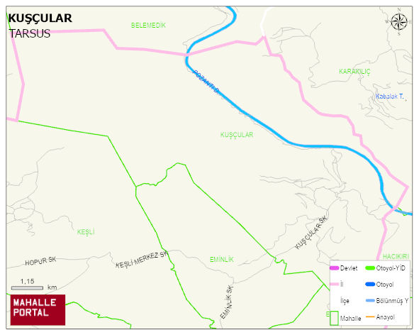 KUŞÇULAR Mahallesi Haritası | Uydu Görüntüsü ve Harita Detayları
