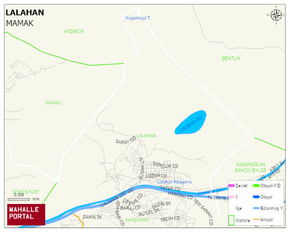 LALAHAN Mahallesi Haritası | Uydu Görüntüsü ve Harita Detayları