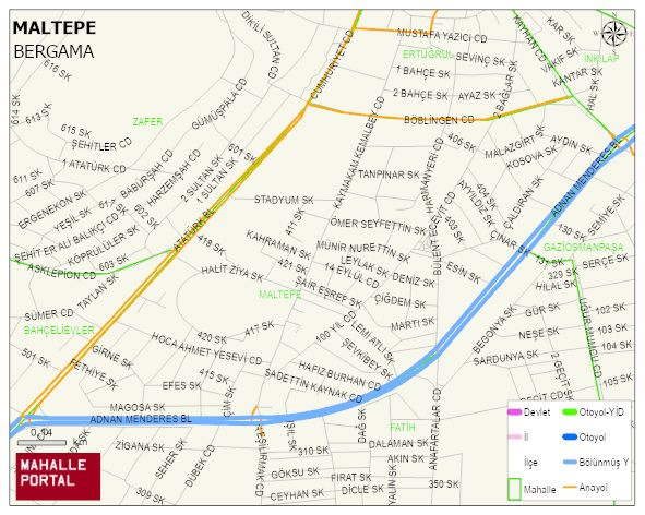 MALTEPE Mahallesi Haritası | İnteraktif Köy ve Mahalle Sınırları