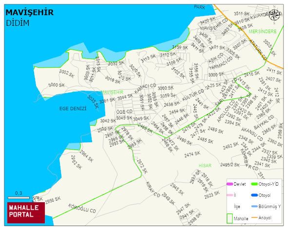MAVİŞEHİR Mahallesi Haritası | Mahalle Sokak Haritası