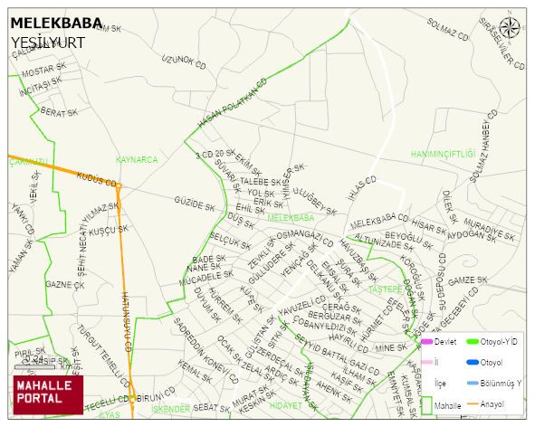 MELEKBABA Mahallesi Haritası | Güncel Mahalle ve Köy Haritası