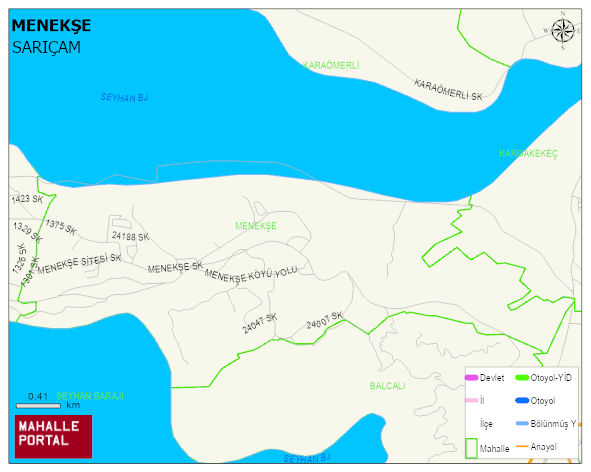 MENEKŞE Mahallesi Haritası | Güncel Mahalle ve Köy Haritası