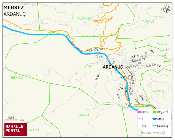 MERKEZ Mahallesi Haritası | Güncel Mahalle ve Köy Haritası