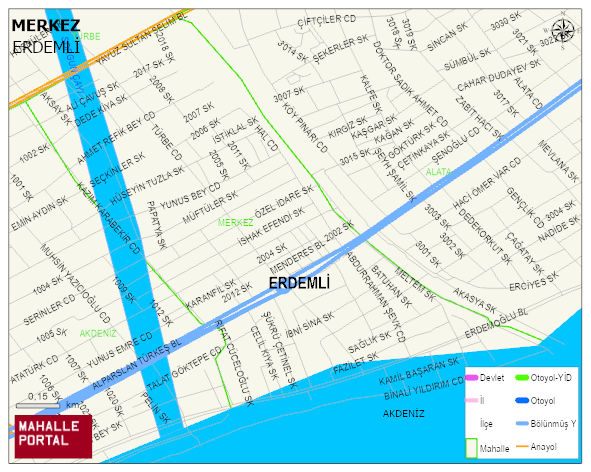 MERKEZ Mahallesi Haritası | Detaylı Köy ve Mahalle Görünümü