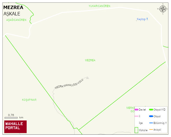 MEZREA Mahallesi Haritası | İnteraktif Köy ve Mahalle Sınırları