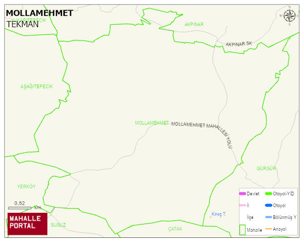 MOLLAMEHMET Mahallesi Haritası | Güncel Mahalle ve Köy Haritası