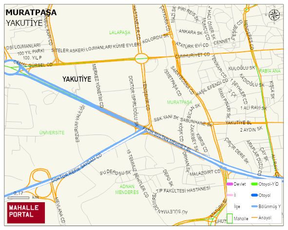 MURATPAŞA Mahallesi Haritası | Mahalle Sokak Haritası