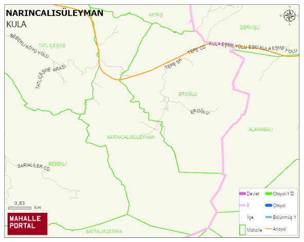 NARINCALISÜLEYMAN Mahallesi Haritası | Mahalle ve Köy Sınırı