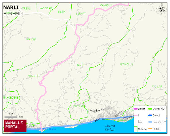 NARLI Mahallesi Haritası | Uydu Görüntüsü ve Harita Detayları