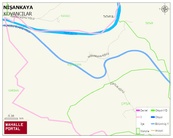 NİŞANKAYA Köyü Haritası | Yükselti ve Doğa Özellikleri