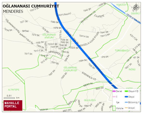 OĞLANANASI CUMHURİYET Mahallesi Haritası | İnteraktif Köy ve Mahalle Sınırları