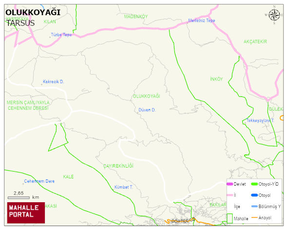 OLUKKOYAĞI Mahallesi Haritası | Güncel Mahalle ve Köy Haritası