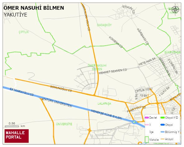 ÖMER NASUHİ BİLMEN Mahallesi Haritası | Uydu Görüntüsü ve Harita Detayları