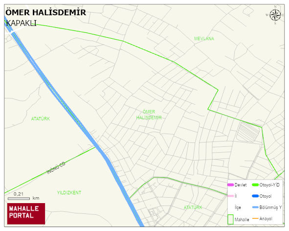 ATATÜRK Mahallesi Haritası | Sayısal Bölge Görünümü