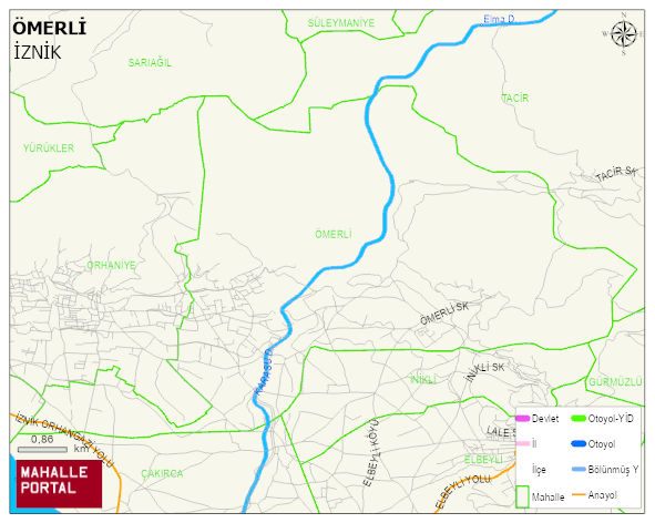 ÖMERLİ Mahallesi Haritası | Güncel Mahalle ve Köy Haritası