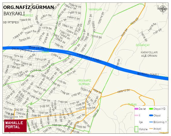 ORG.NAFİZ GÜRMAN Mahallesi Haritası | Güncel Mahalle ve Köy Haritası