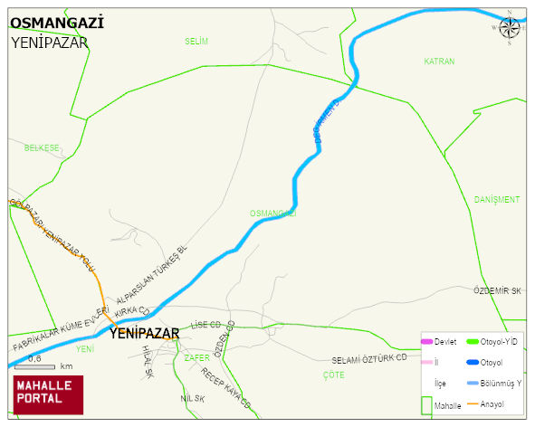 OSMANGAZİ Mahallesi Haritası | İnteraktif Köy ve Mahalle Sınırları