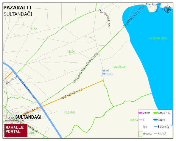 PAZARALTI Mahallesi Haritası | Dağlar, Ovalar ve Akarsu Bilgileri