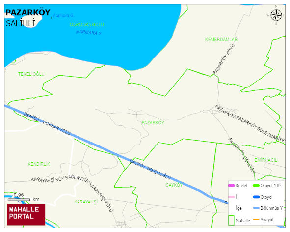 PAZARKÖY Mahallesi Haritası | İnteraktif Köy ve Mahalle Sınırları