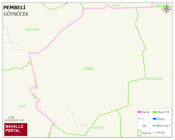 PEMBELİ Köyü Haritası | Uydu Görüntüsü ve Harita Detayları