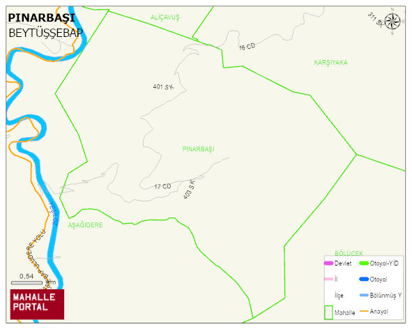 PINARBAŞI Mahallesi Haritası | İnteraktif Köy ve Mahalle Sınırları
