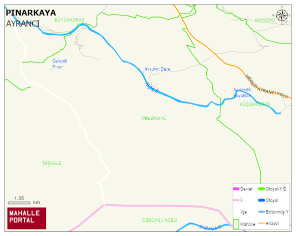 PINARKAYA Köyü Haritası | Mahalle Sokak Haritası