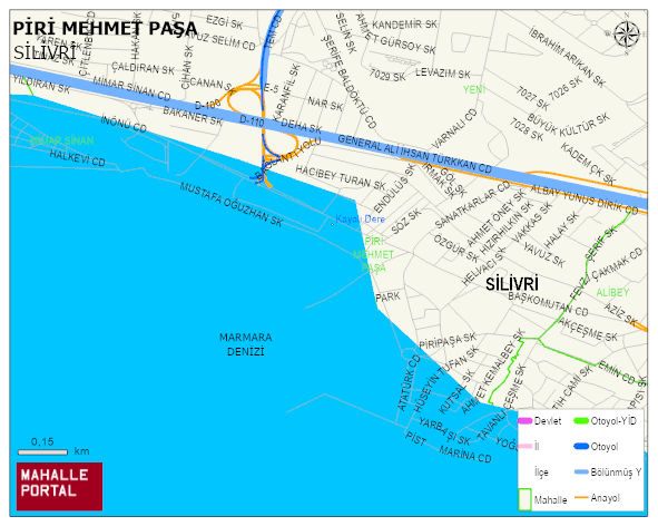 PİRİ MEHMET PAŞA Mahallesi Haritası | Mahalle Sokak Haritası