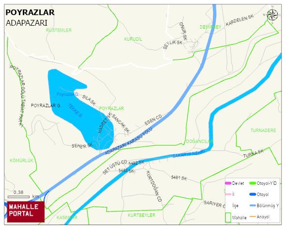 POYRAZLAR Mahallesi Haritası | Yükselti ve Doğa Özellikleri