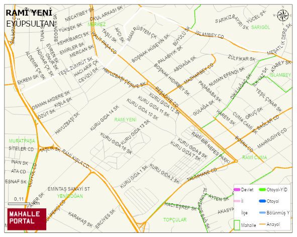 RAMİ YENİ Mahallesi Haritası | İnteraktif Köy ve Mahalle Sınırları