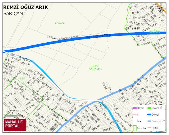 REMZİ OĞUZ ARIK Mahallesi Haritası | Detaylı Köy ve Mahalle Görünümü