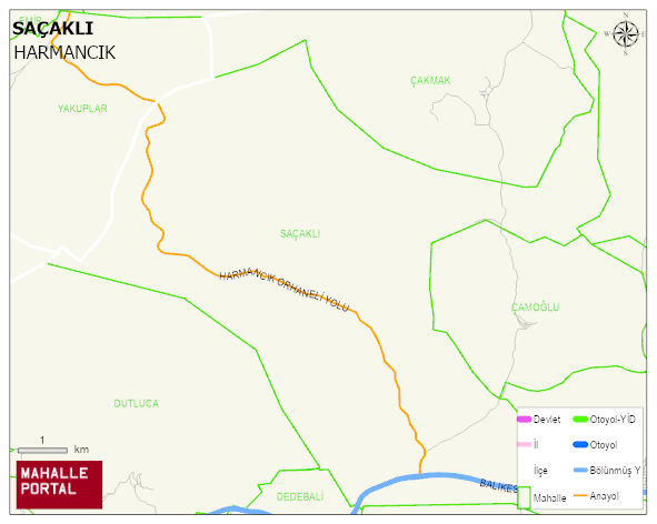 SAÇAKLI Mahallesi Haritası | Mahalle Sokak Haritası