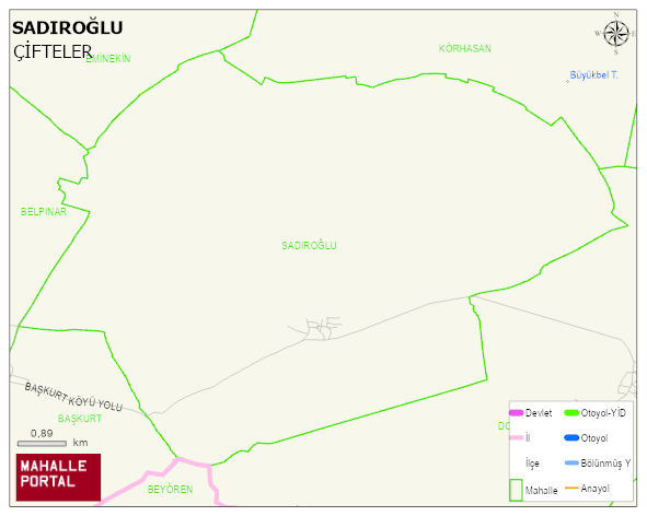 SADIROĞLU Mahallesi Haritası | Mahalle Sokak Haritası