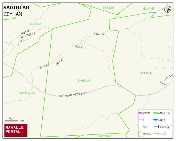 SAĞIRLAR Mahallesi Haritası | Mahalle Sokak Haritası