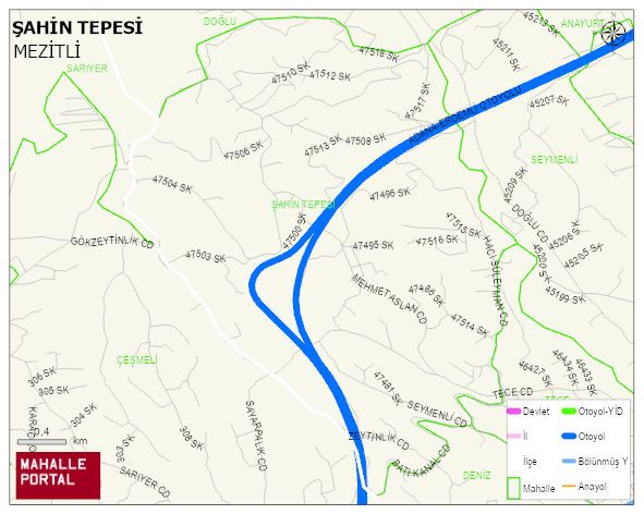 ŞAHİN TEPESİ Mahallesi Haritası | Uydu Görüntüsü ve Harita Detayları