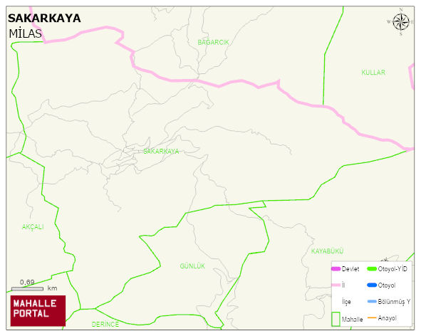 SAKARKAYA Mahallesi Haritası | Dağlar, Ovalar ve Akarsu Bilgileri