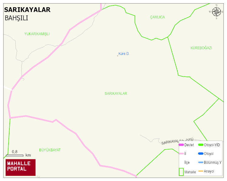 SARIKAYALAR Köyü Haritası | Uydu Görüntüsü ve Harita Detayları
