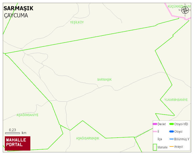 SARMAŞIK Köyü Haritası | Mahalle Sokak Haritası