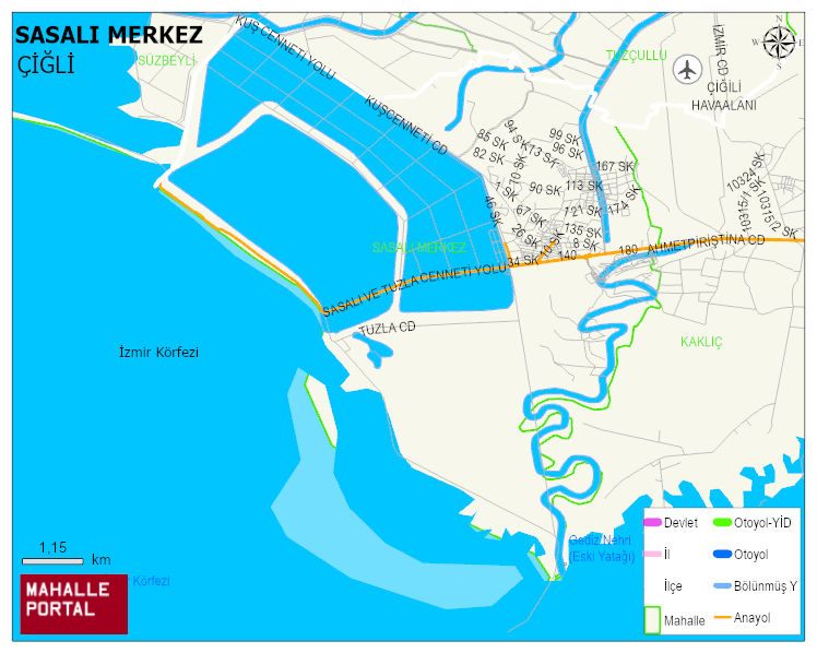 SASALI MERKEZ Mahallesi Haritası | Güncel Mahalle ve Köy Haritası