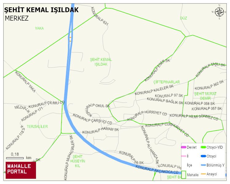 ŞEHİT KEMAL IŞILDAK Mahallesi Haritası | Mahalle Sokak Haritası