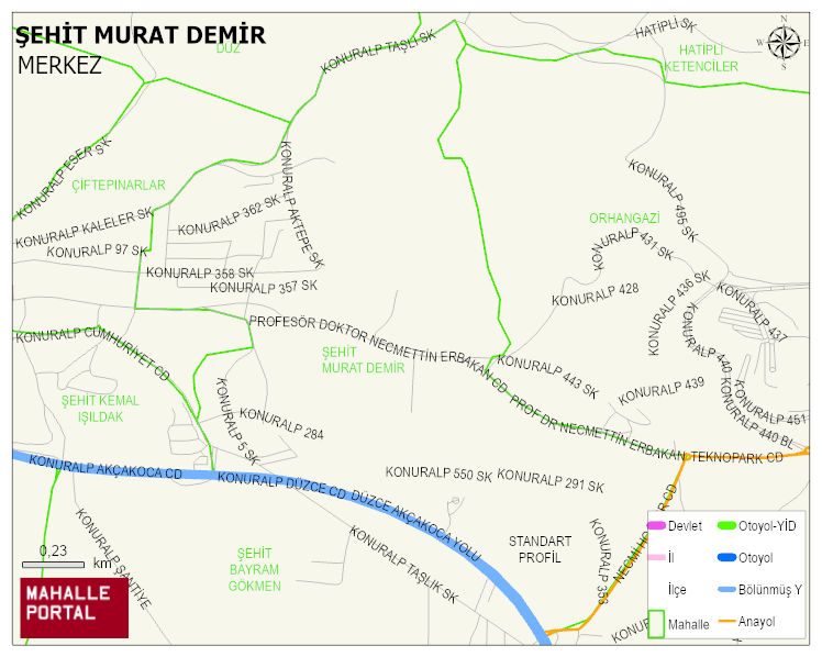 ŞEHİT MURAT DEMİR Mahallesi Haritası | Uydu Görüntüsü ve Harita Detayları