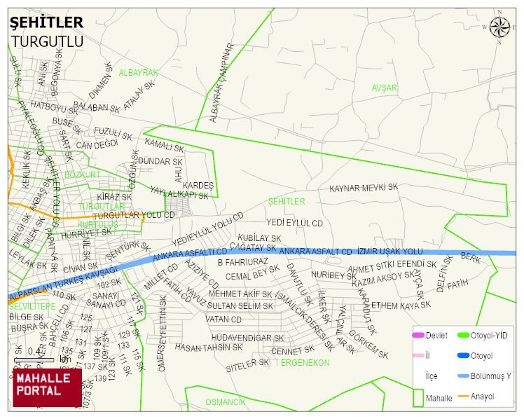 ŞEHİTLER Mahallesi Haritası | Uydu Görüntüsü ve Harita Detayları