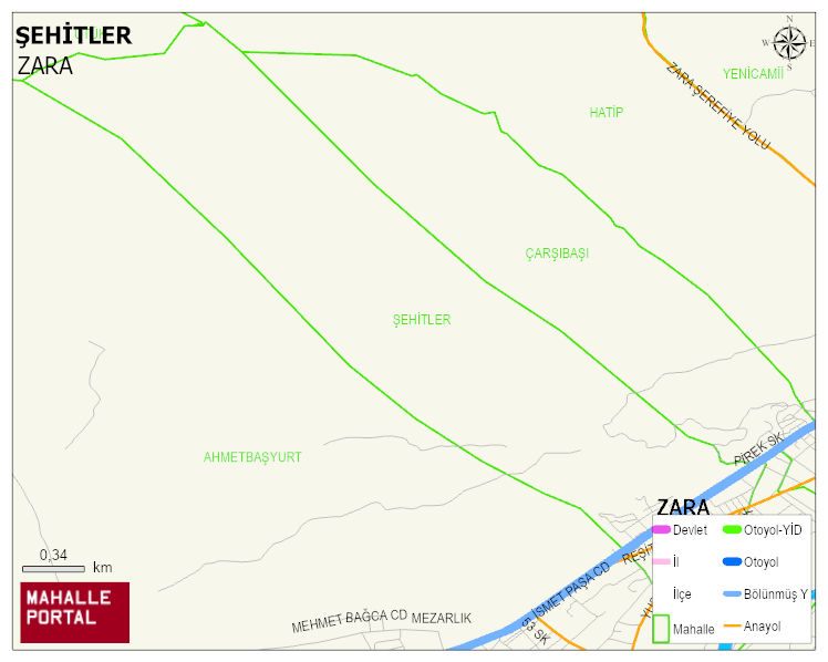 ŞEHİTLER Mahallesi Haritası | Mahalle Sokak Haritası