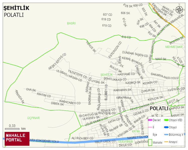 ŞEHİTLİK Mahallesi Haritası | Güncel Mahalle ve Köy Haritası