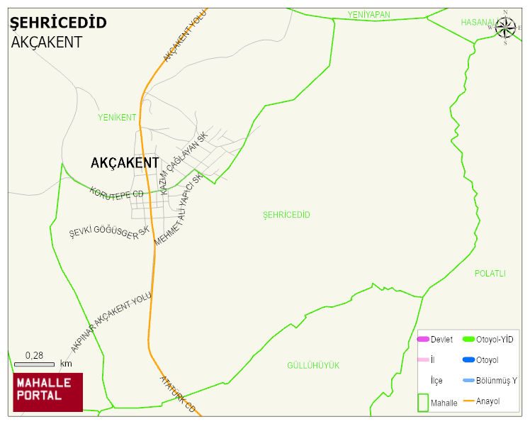 ŞEHRİCEDİD Mahallesi Haritası | Detaylı Köy ve Mahalle Görünümü