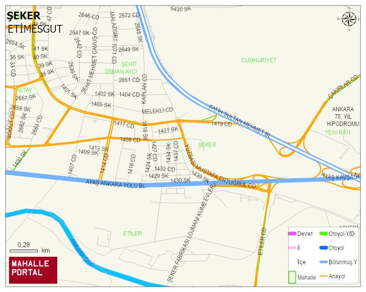 ŞEKER Mahallesi Haritası | İnteraktif Köy ve Mahalle Sınırları
